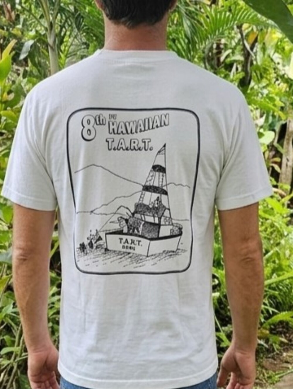 ​Vintage Gildan Hawaiian TART Kona Pocket Tee | Distressed Grunge Coastal Shirt